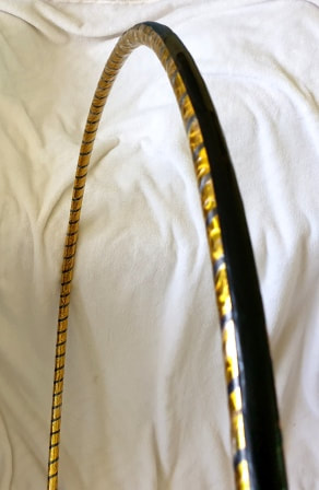 gold and black 102cm hoop